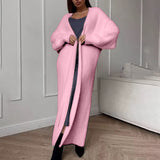 Furry Long Cardigan Duster Coat
