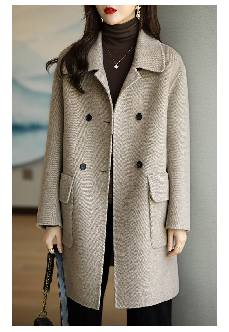 Slim Woolen Coat, Modern Cut