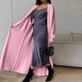 Furry Long Cardigan Duster Coat