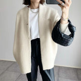 Chic Woolen Long Coat for Women