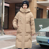 Cozy Mid-Length Coat with Detachable Hat
