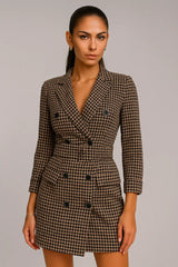 가을과 겨울 여성 패션 긴 소매 벨트 더블