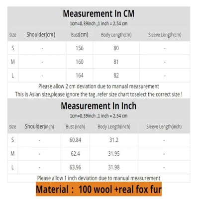 Fur Sleeve Detachable Real Fox Fur Collar Coat Wool 2024 New Autumn Winter Women's Warm A-line Jacket Luxury Thick Female Coat