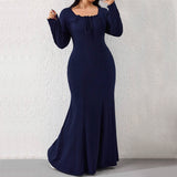 Simple Elegant Style Autumn And Winter Sweet Design Sense Niche Temperament Dress