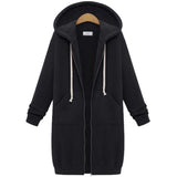Hooded Fleece Longline Jacket