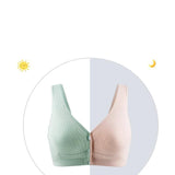 Cotton Nursing Bra Breathable Breastfeeding Bras for Women-3