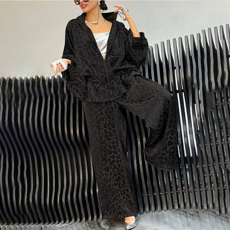 Leopard Print Lounge Set