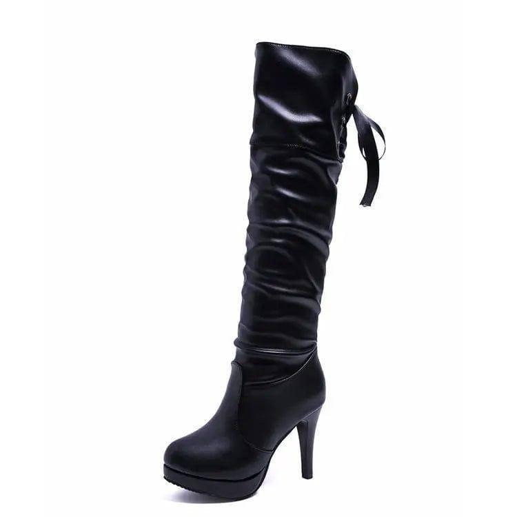 all-match high heel women over the knee boots-4