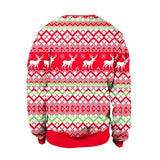 Autumn Winter Fashion Ugly Christmas Sweater Santa Elf Funny-4