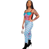 Beautiful Women'S Spot Spring Style Sling Print Tight-Candy colors-2