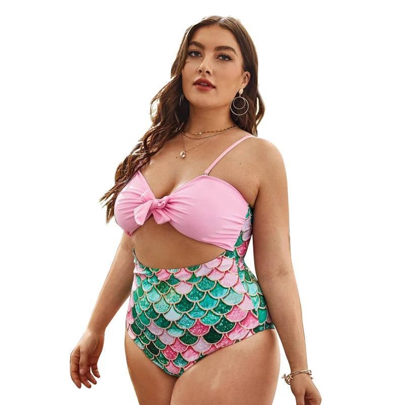 2022 Women New Swimsuit One Piece Plus Size Push Up Swimwear Large Big Plussize Swimming Suits Beachwear Bathing Suits-6