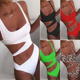 Chic Solid Color One-Piece Swimsuit for Women-1