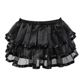 Charming Corset with Tutu for Playful Elegance-Black-4