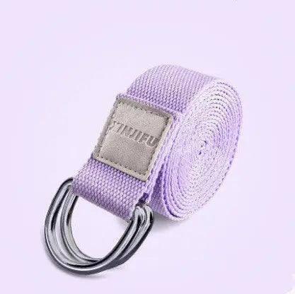 Cotton Yoga Stretch Band Yoga Rope-Purple-10