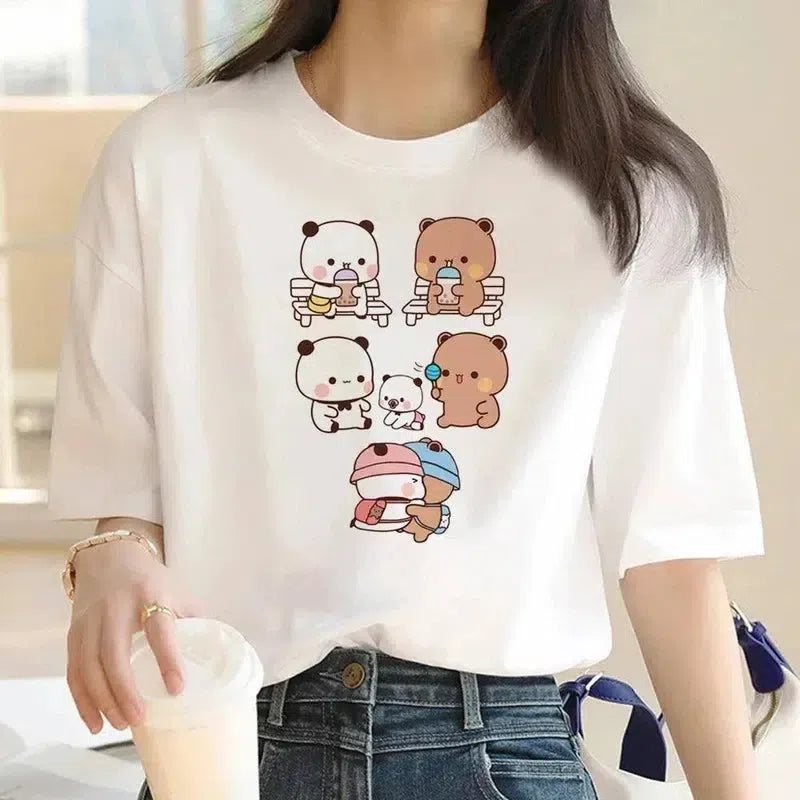 Bubu Dudu Shirt - Adorable Long Sleeve T-Shirt-L235-16 WHITE-1