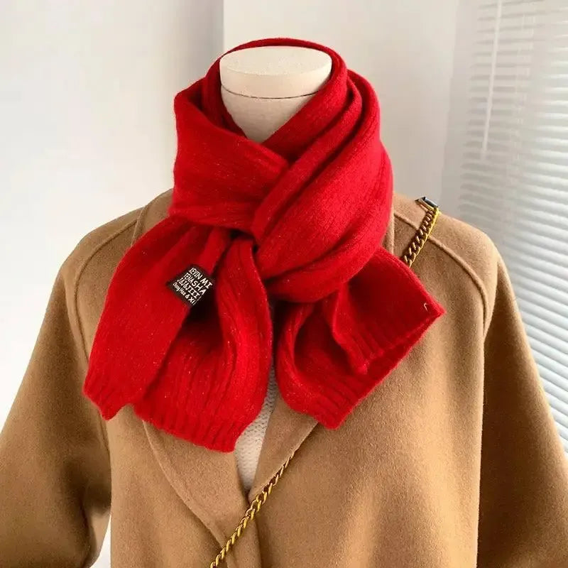 Decorative Cold Resistant Bib Solid Color Fashionable And-6