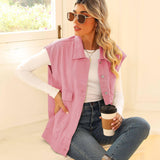 Chic Denim Vests for Women – Stylish & Versatile-Pink-5