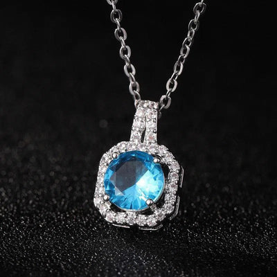 Perfume Bottle Pendant Necklace Women's Full Diamond-7