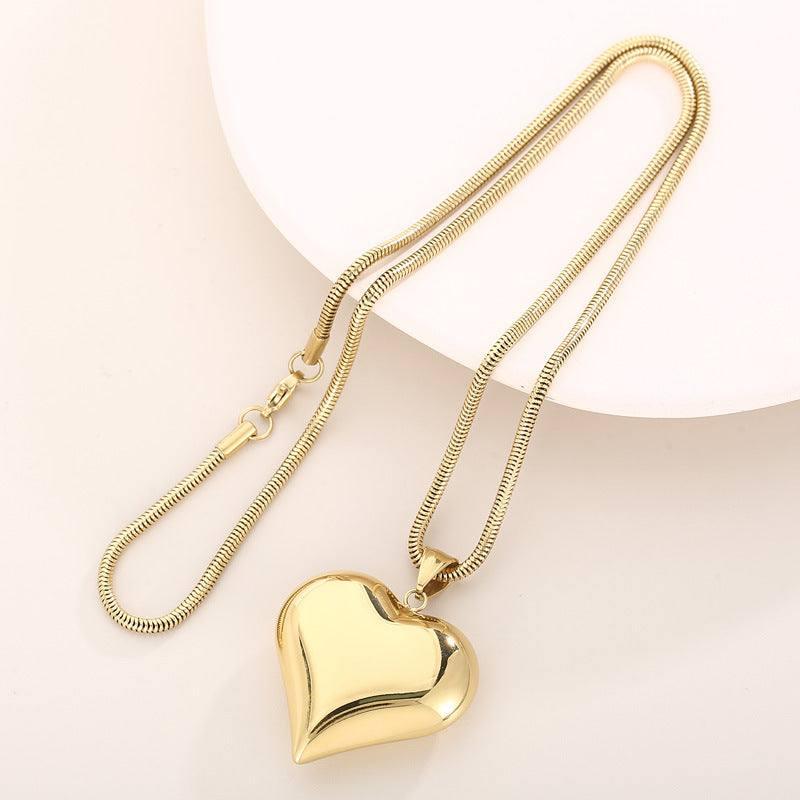 Elegant Heart Pendants: Silver & Gold Necklace Charms-5