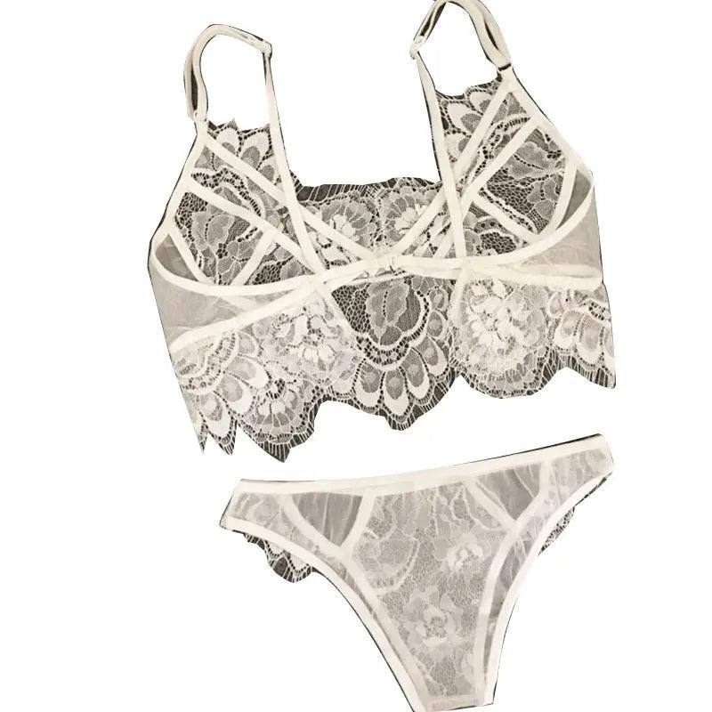 Erotic Sexy Bras Women Bodysuit Transparent Sexy Mesh Lace-6