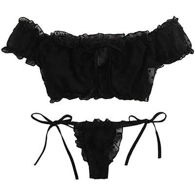 European and American Lingerie Women's Strapless-Black-7