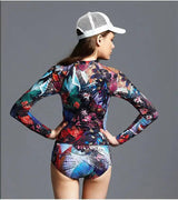 Fashion Element Color Printing Fashion Racing Long-Sleeved-1