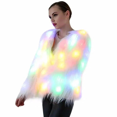 Festival Fur Coat LED Jacket-S-1