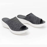 Flying Woven Lightweight Mesh Outer Wear Beach Sandals-grey-2