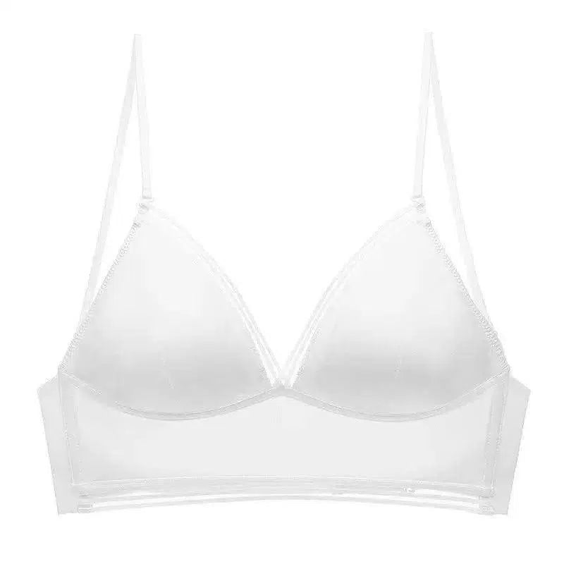 French Ice Silk Sexy Lingerie Female Halter Neck Big-White-2