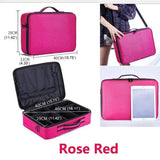 Large-capacity Multifunctional Portable Cosmetic Bag-Pink2layers-14