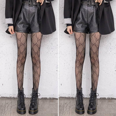 Light Leg Artifact Flesh Color Net Red Summer Jk Black Ins-P-16