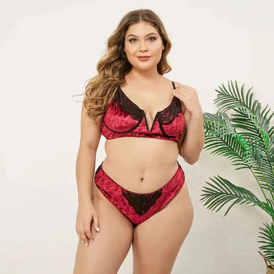 Lingerie grande taille Velours-3