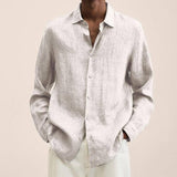 5XL Men's Cardigan - Comfortable & Stylish Layering-White-3