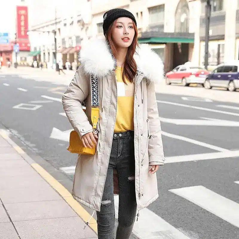 LOVEMI - Lovemi - Autumn and winter long hooded coat