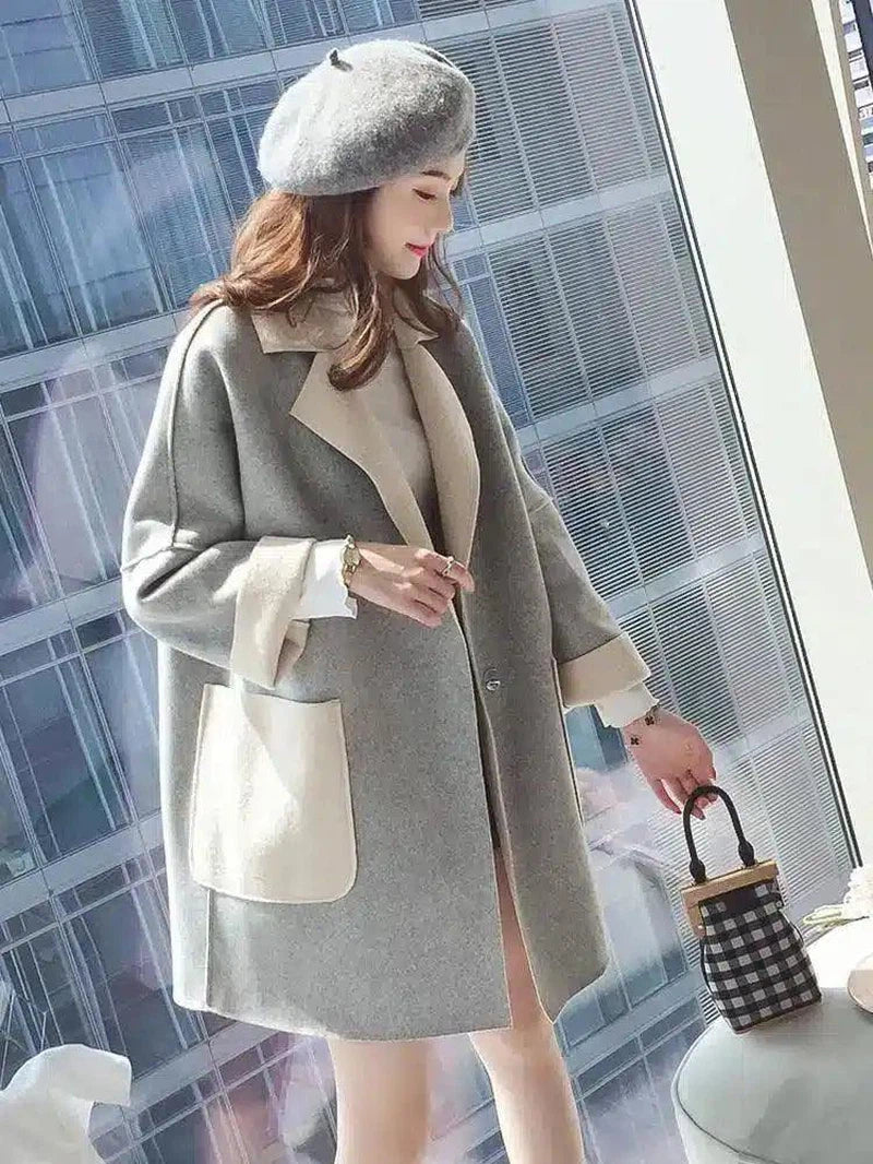 LOVEMI - Lovemi - Autumn and winter woolen coat female long section