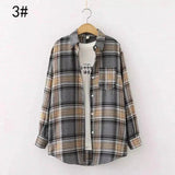 Plaid Long Sleeve Casual Shirt-3style-8