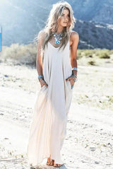 Chic Summer Beach Dress: Strapless & V-Neck-6