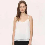 LOVEMI - Lovemi - Chiffon shirt sleeveless camisole