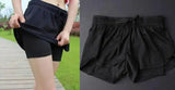 Double Layered Yoga Shorts-Black-21