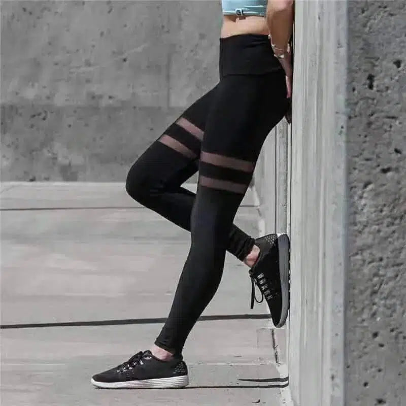 LOVEMI - Lovemi - Double Loop Sheer Yoga Tights