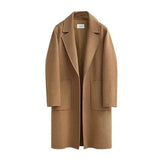 Explosion style women's woolen coat mid-length-Camel-3