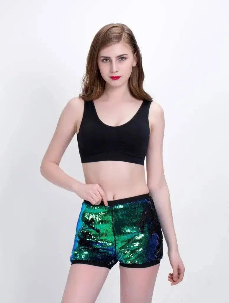 Female sequin shorts-1