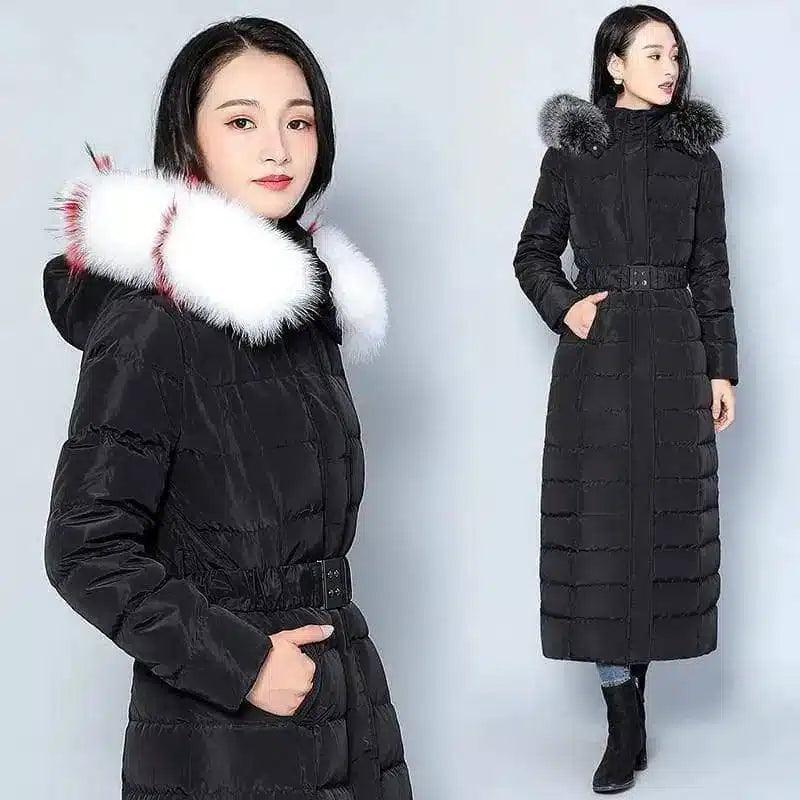 LOVEMI - Lovemi - Fur collar down jacket