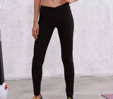 Hips, thin leggings, yoga pants-black-3