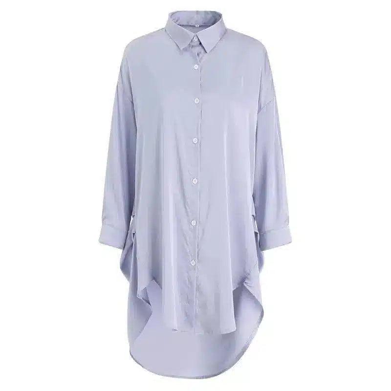 LOVEMI - Lovemi - Ice Silk Thin Private Room Nightdress Mid-length