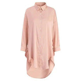 Elegant Satin Nightshirts – Luxurious and Comfortable-Pink-5