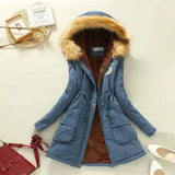 Stylish Hooded Jackets for Women-Denim Blue-4