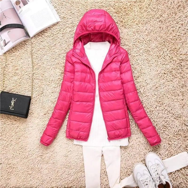 Loose Jacket Plus Fat Plus Size Light And Thin Down Jacket-F-6