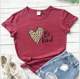 LOVEMI - Lovemi - Love Color Print Loose Short Sleeve T-shirt