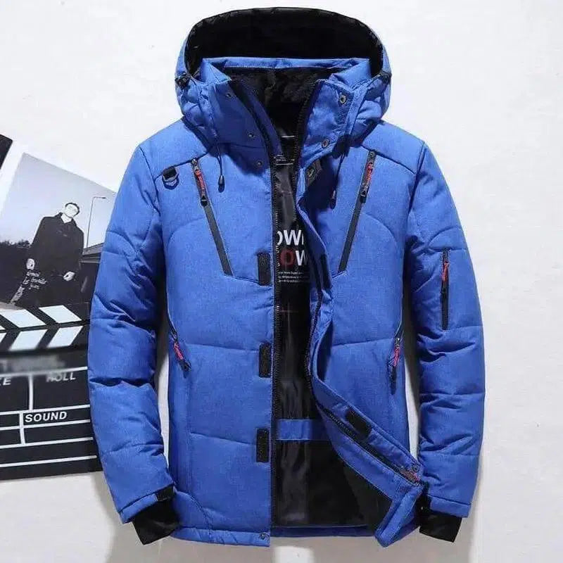 Men's down jacket-Blue-4